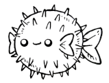 yet another pufferfish drawn by rekka